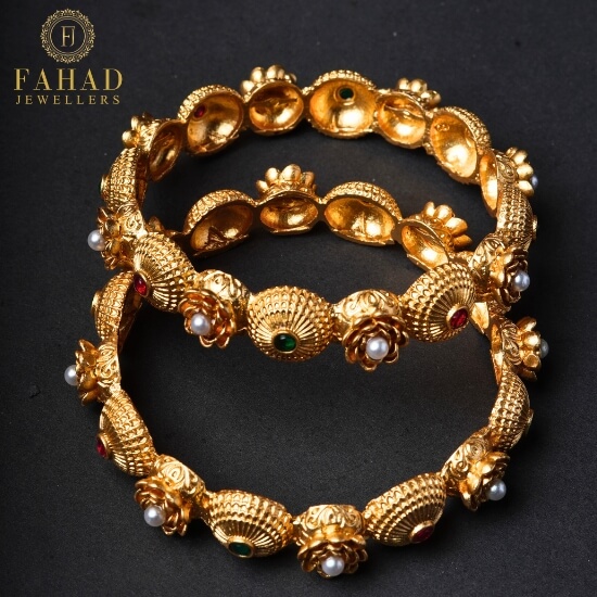 gold bangles pakistani design with price