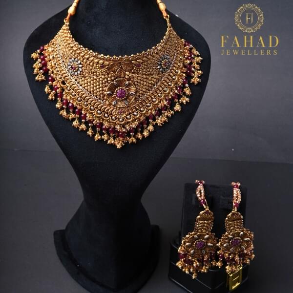bridal gold jewelry sets price in Lahore pakistan (1)